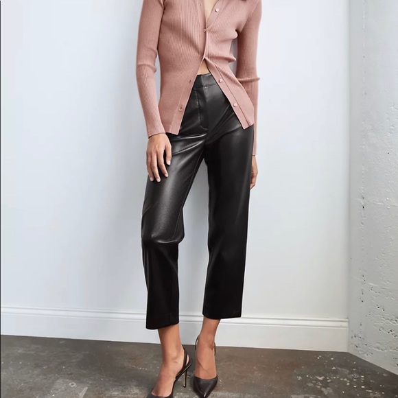 Babaton Command Pant Cropped Vegan Leather - Picture 3 of 7